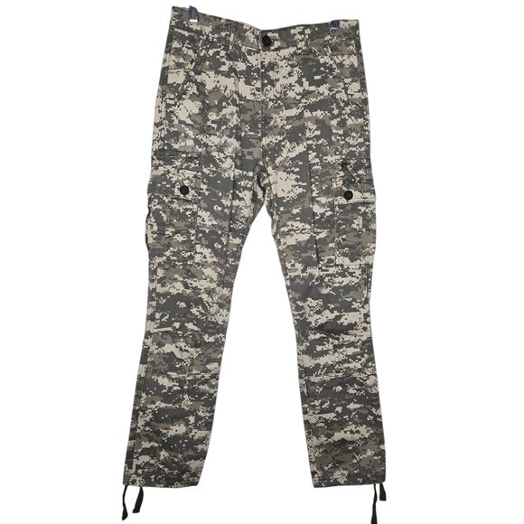 MUSTWAY CH&WE Company US Army 100% Cotton Digital Pixel Camo Cargo Pants Size 31 - Picture 1 of 9